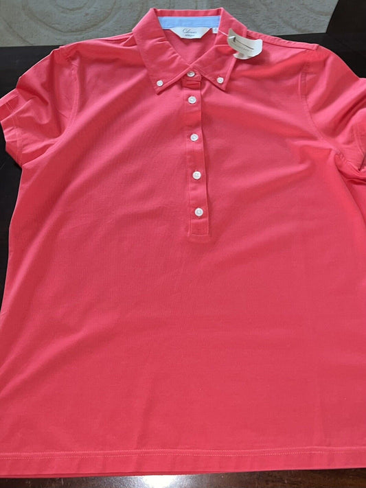 Clover By Bobby Jones Women's Golf Polo Shirt Red Size L