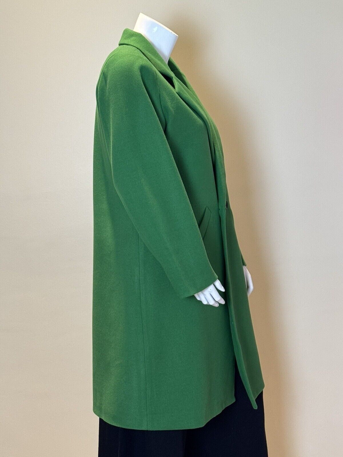 Tanming Women’s Pea Coat Jacket Green Sz 2XL