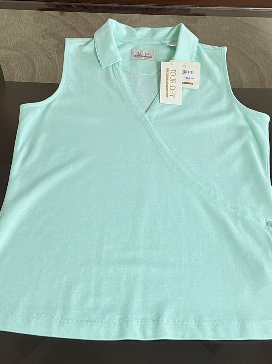 E.P Pro Tour Dry Women’s Golf Shirt Sz M Green