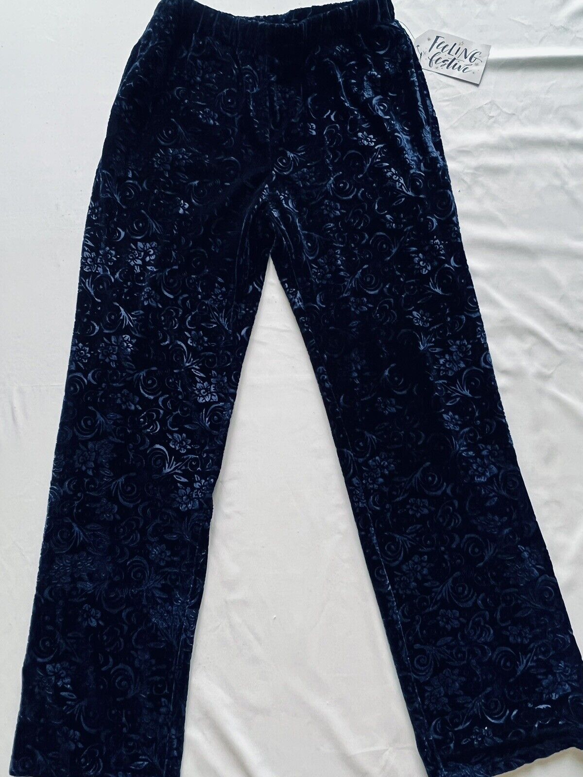 Marc New York: Women’s Blue Velvet Pocket Stretch Pants Sz XS $89 MSRP