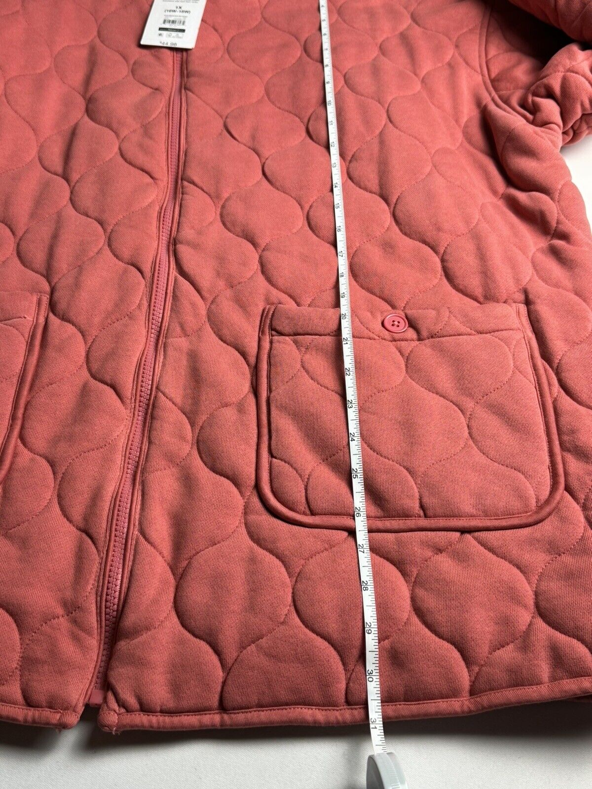 Time and Tru Women's Pink Onion Quilted Jacket size 1X. (73)