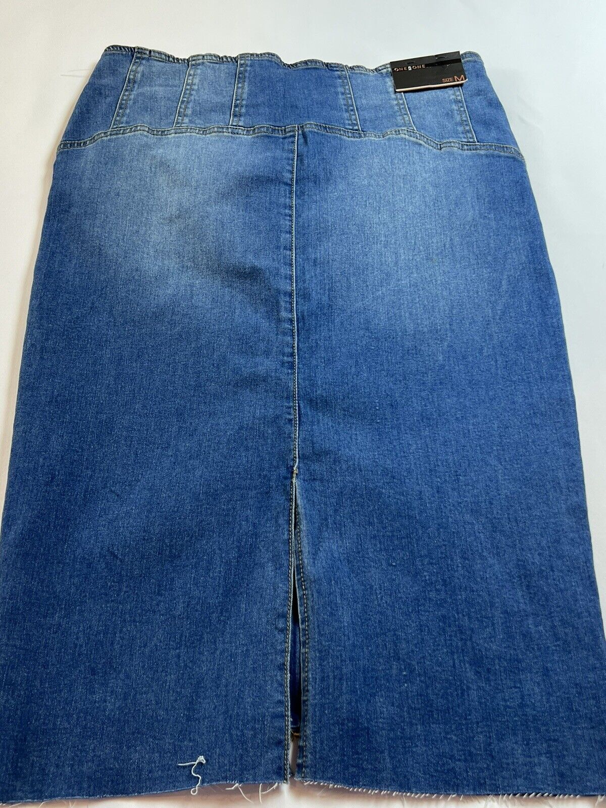 One 5 One Women's Long Skirt Jeans Hipster Low Rise Stretch Size M