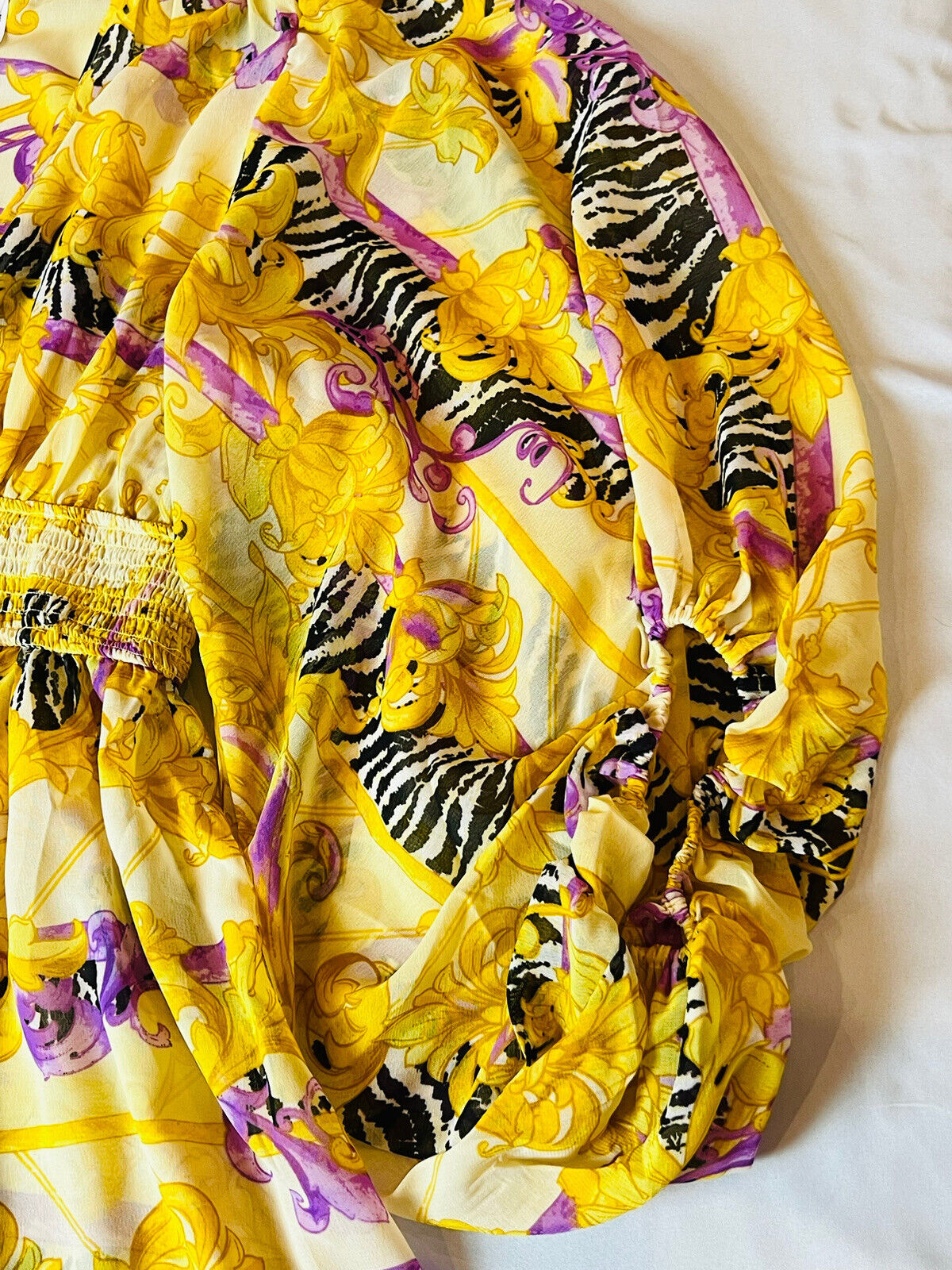 Live 4 Truth Women’s Yellow Zebra Print Kimono Sz 3X