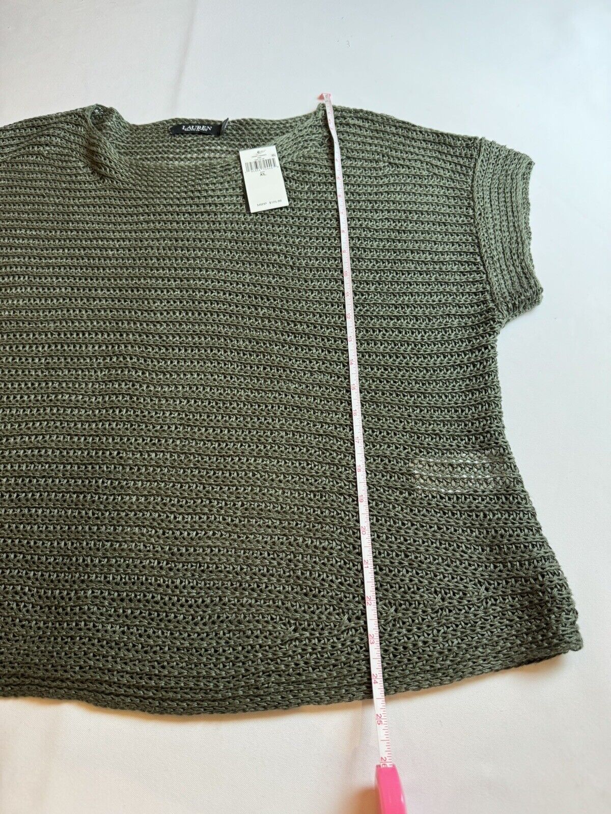 Lauren Ralph Lauren Women’s Green Knit Pullover Size XL.  (63)