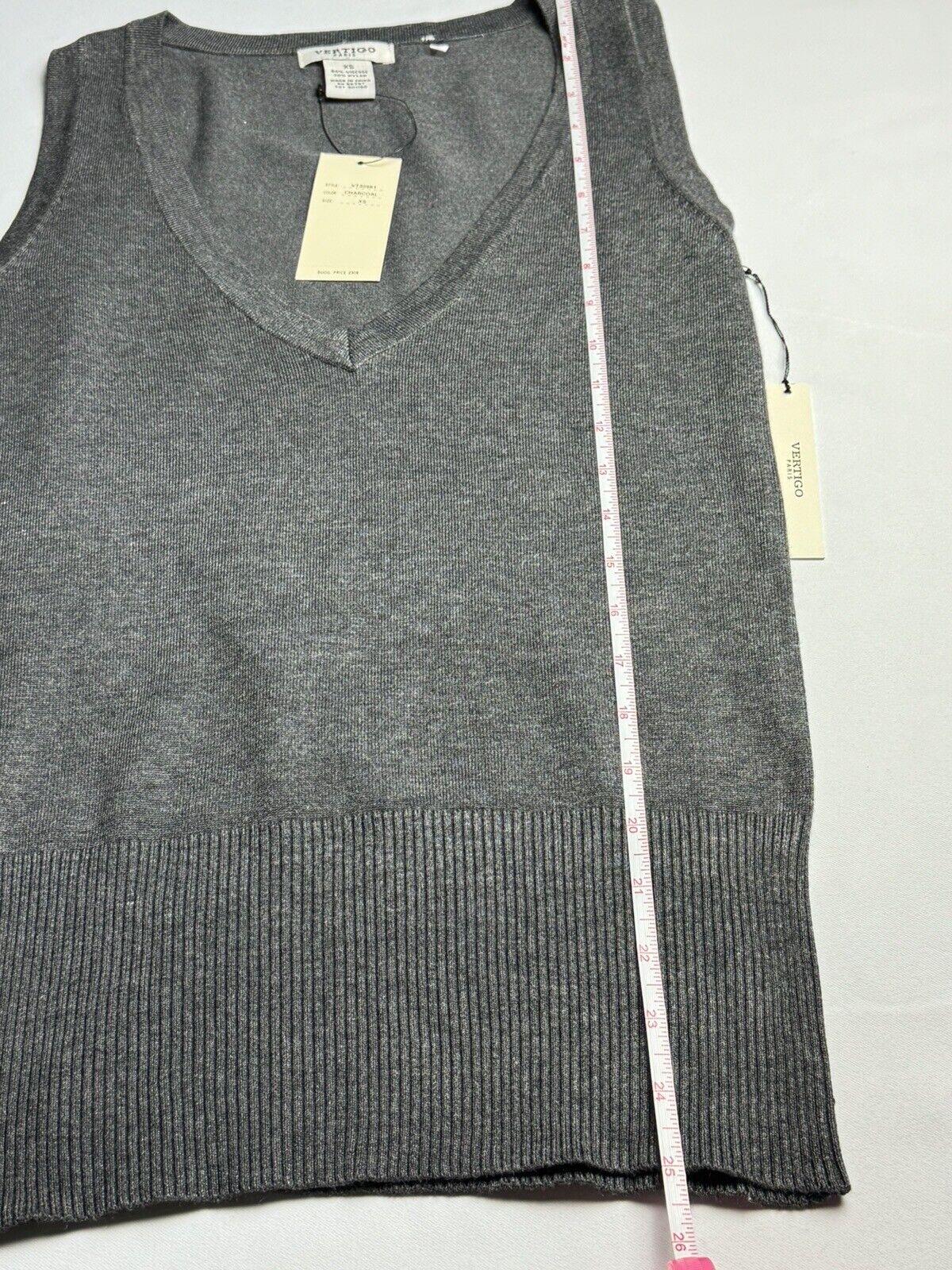 Vertigo Paris Women’s Charcoal Gray Vest Size XS. (59)