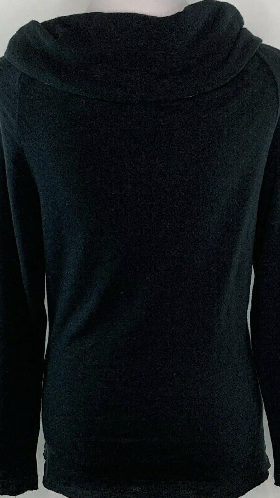 Banjara Women’s Sz XS Top Pullover Knit Sweater Cotton Black Long Sleeve NWT