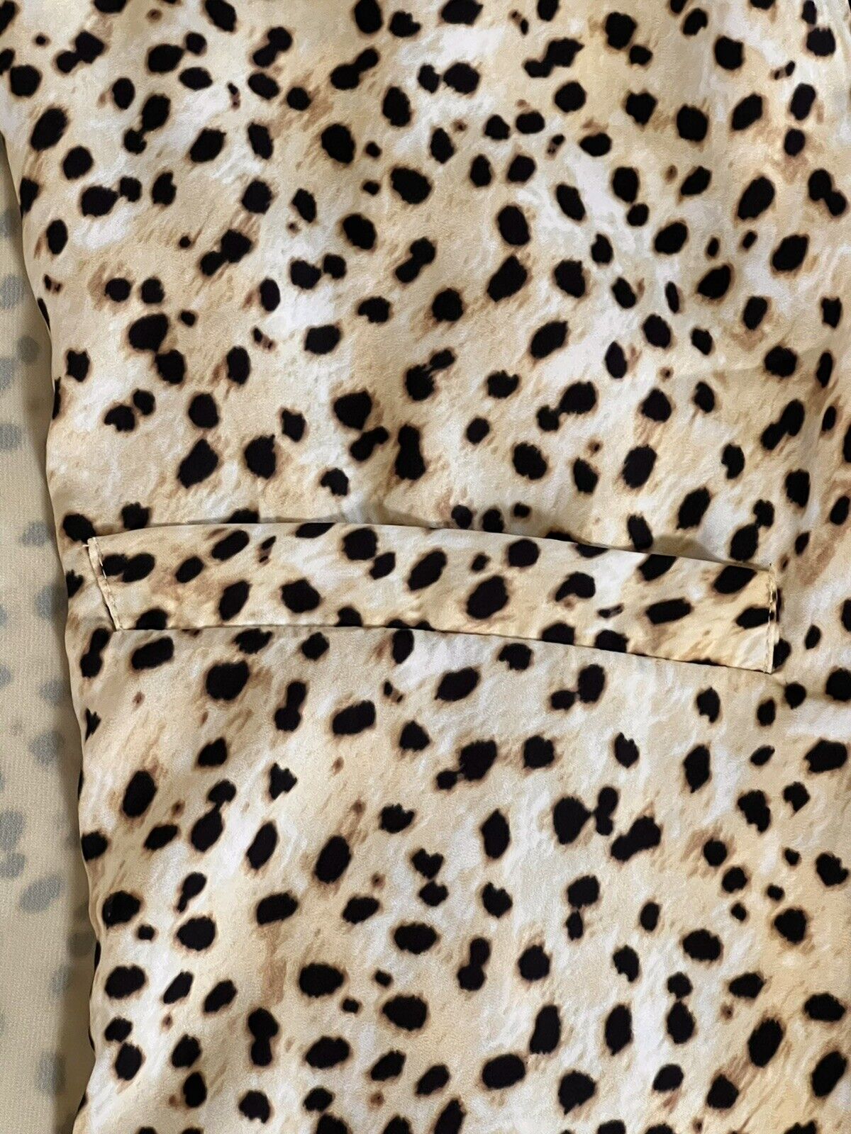 Cupcakes and Cashmere Arianne Cheetah Leo Dot Duster Coat Sz M $128 MSRP