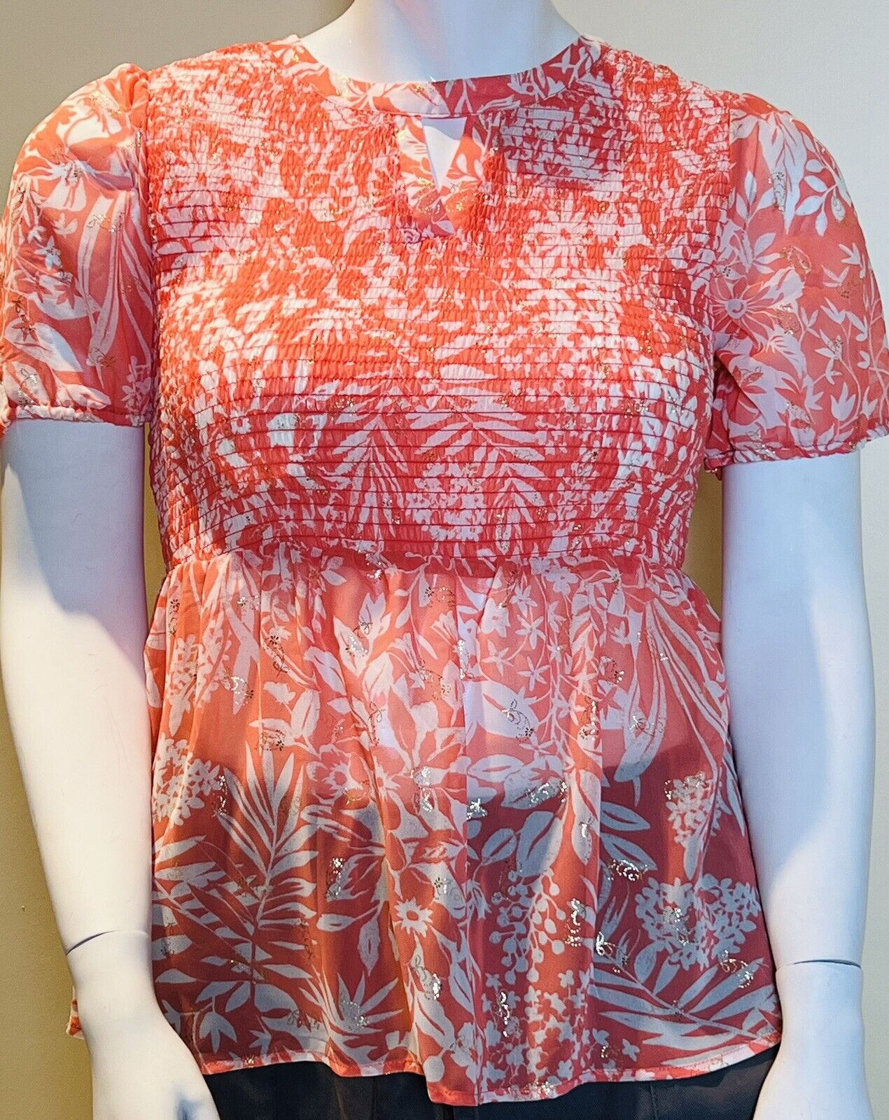 Cure Women's Blouse Orange Size L Top