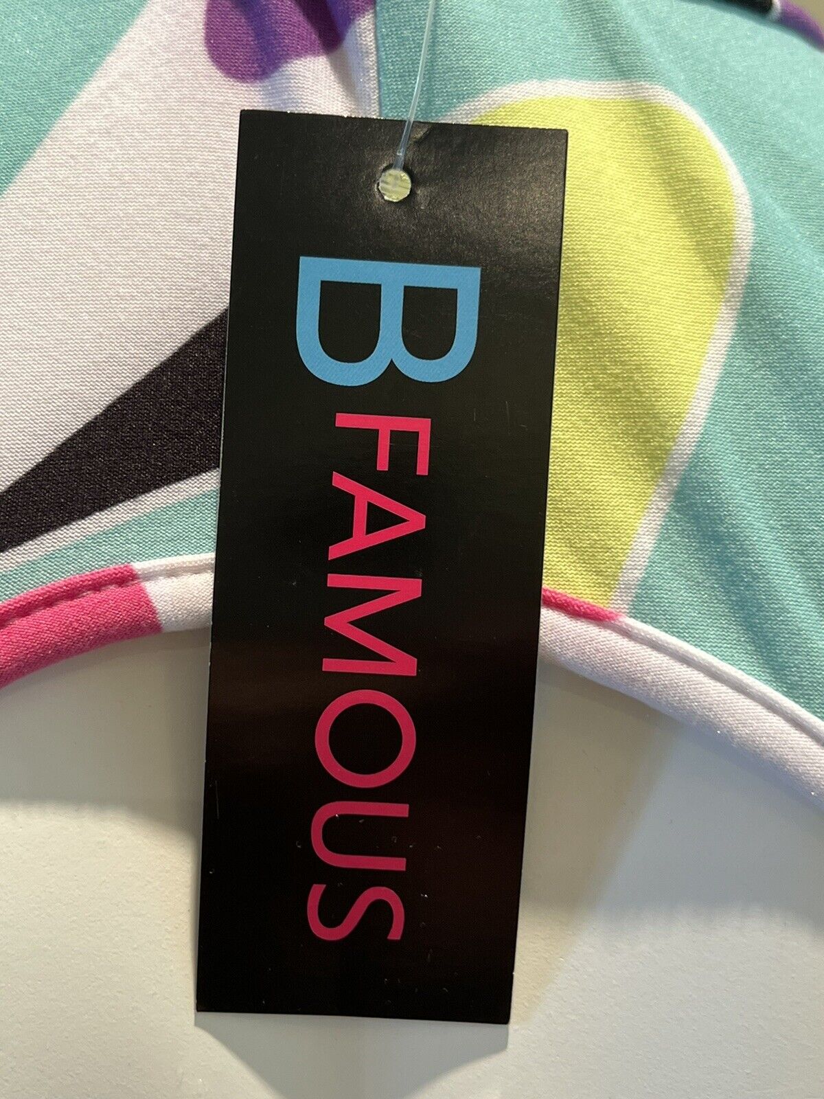 BFamous bodycon Long Dress Sz M Multicolor