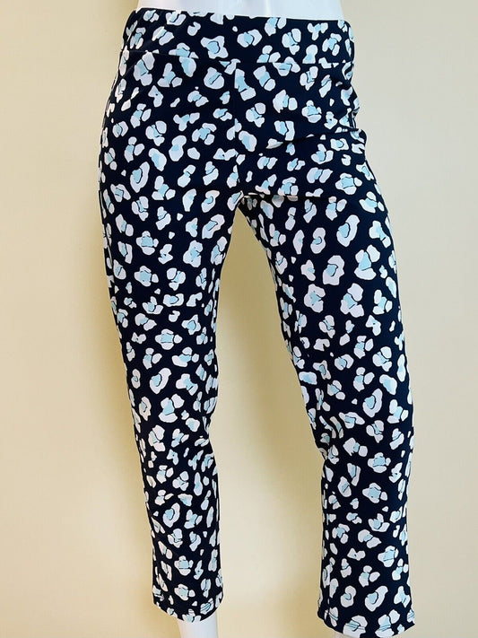 Melly M Women's Leggings Blue White Sz S Pants (11)