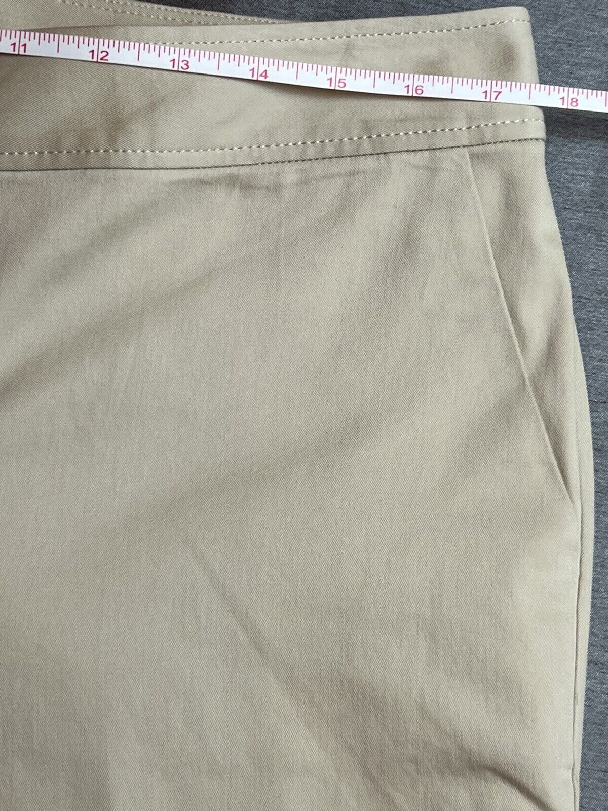 Talbots Women's Chino Stretch Cotton Khaki Pants Size 12