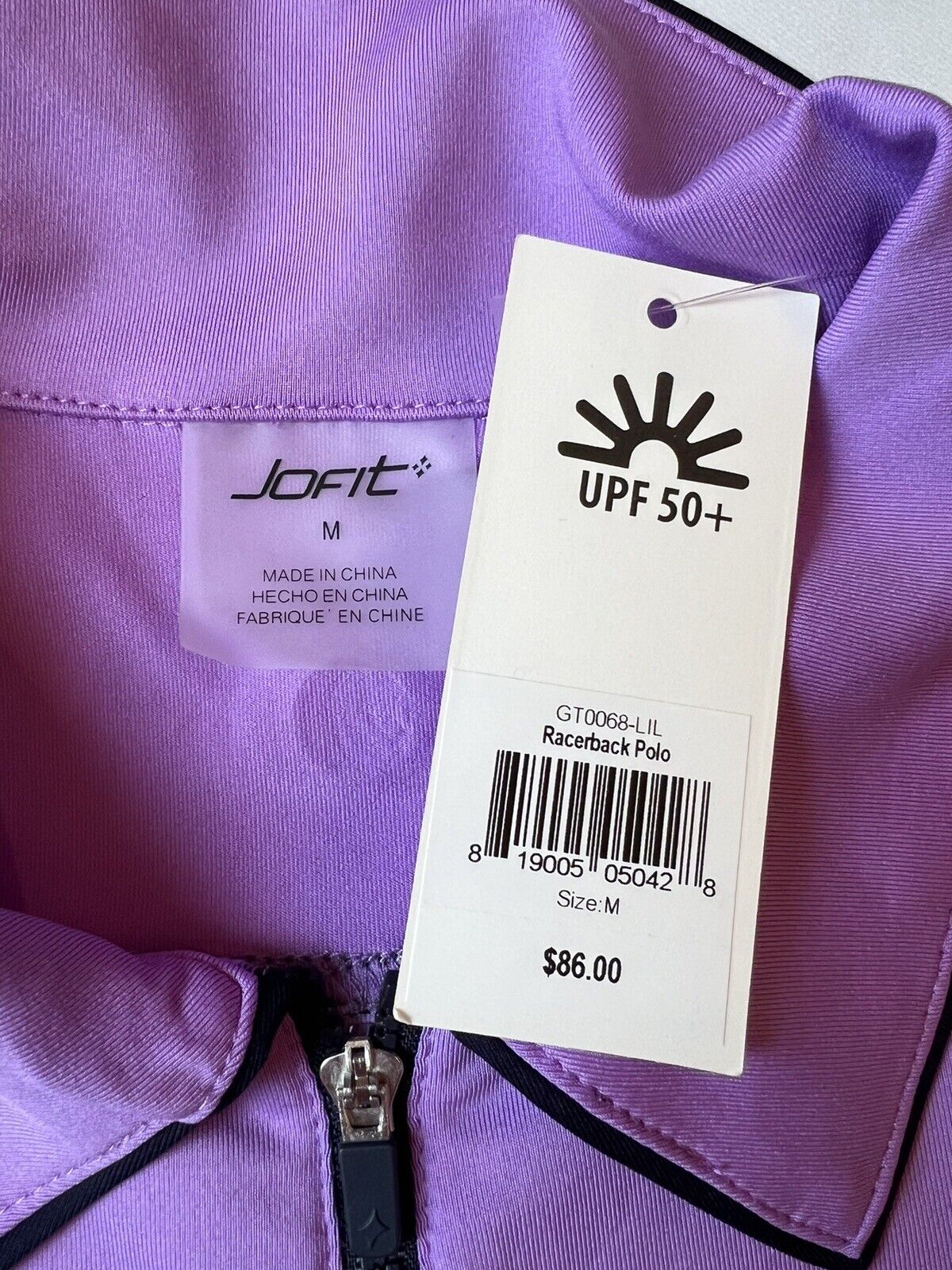 JOFIT Women's Golf Polo Shirt/Top Size M Purple