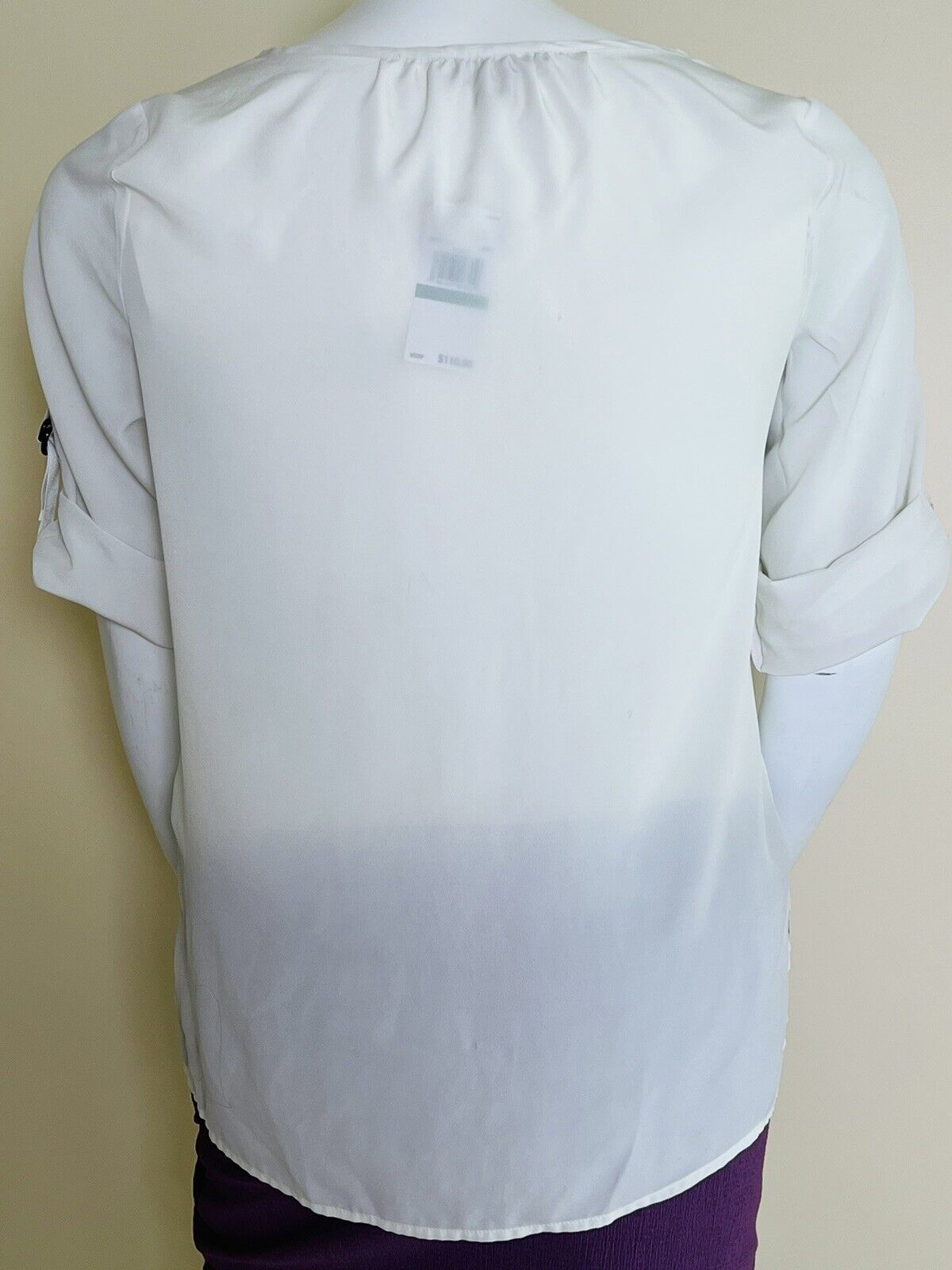 Michael Kors Women’s Blouse White Size L Top (5)