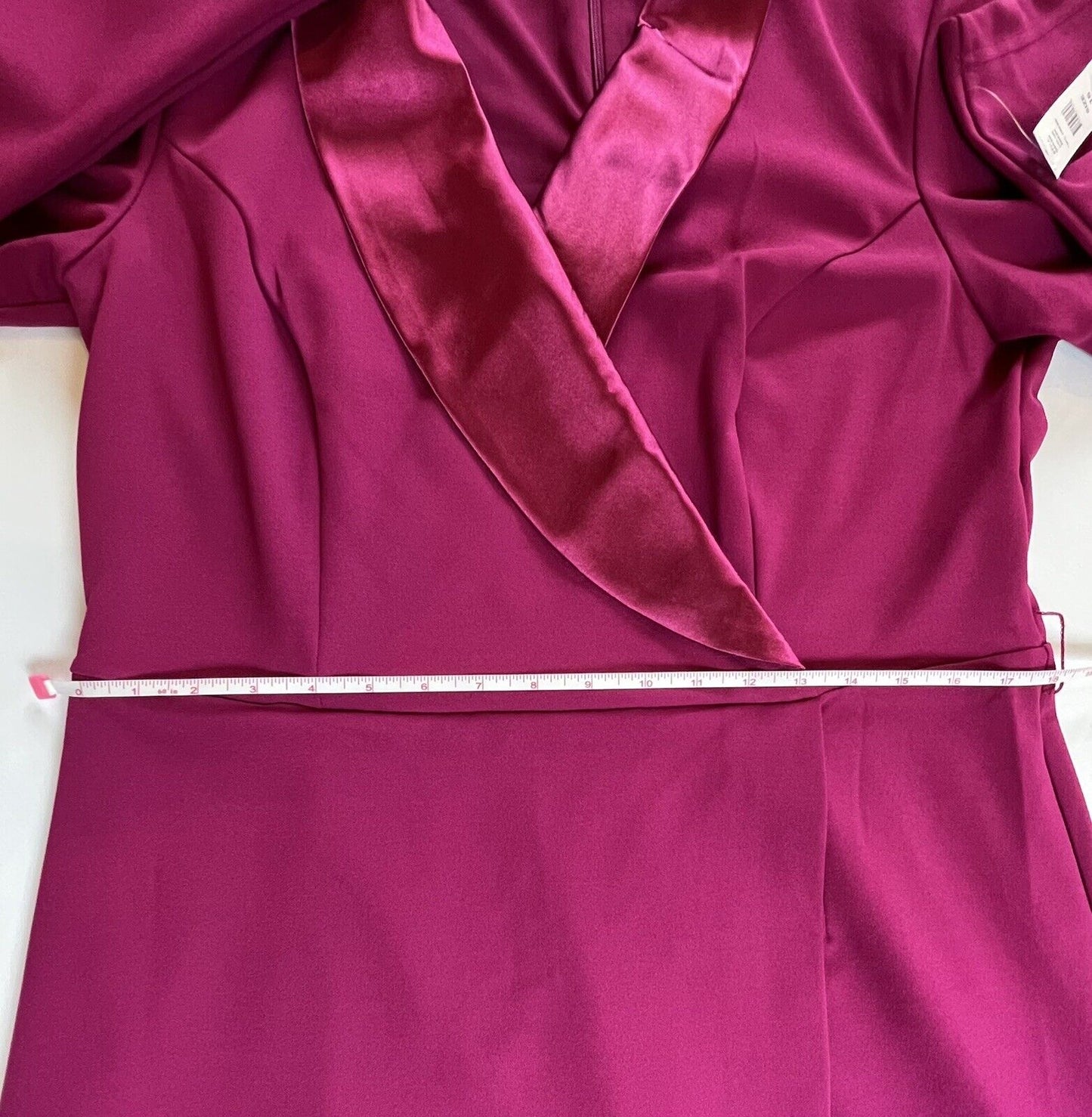 Glamour Long Sleeve Woman's Size 16 Fuchsia Purple Coat Dress