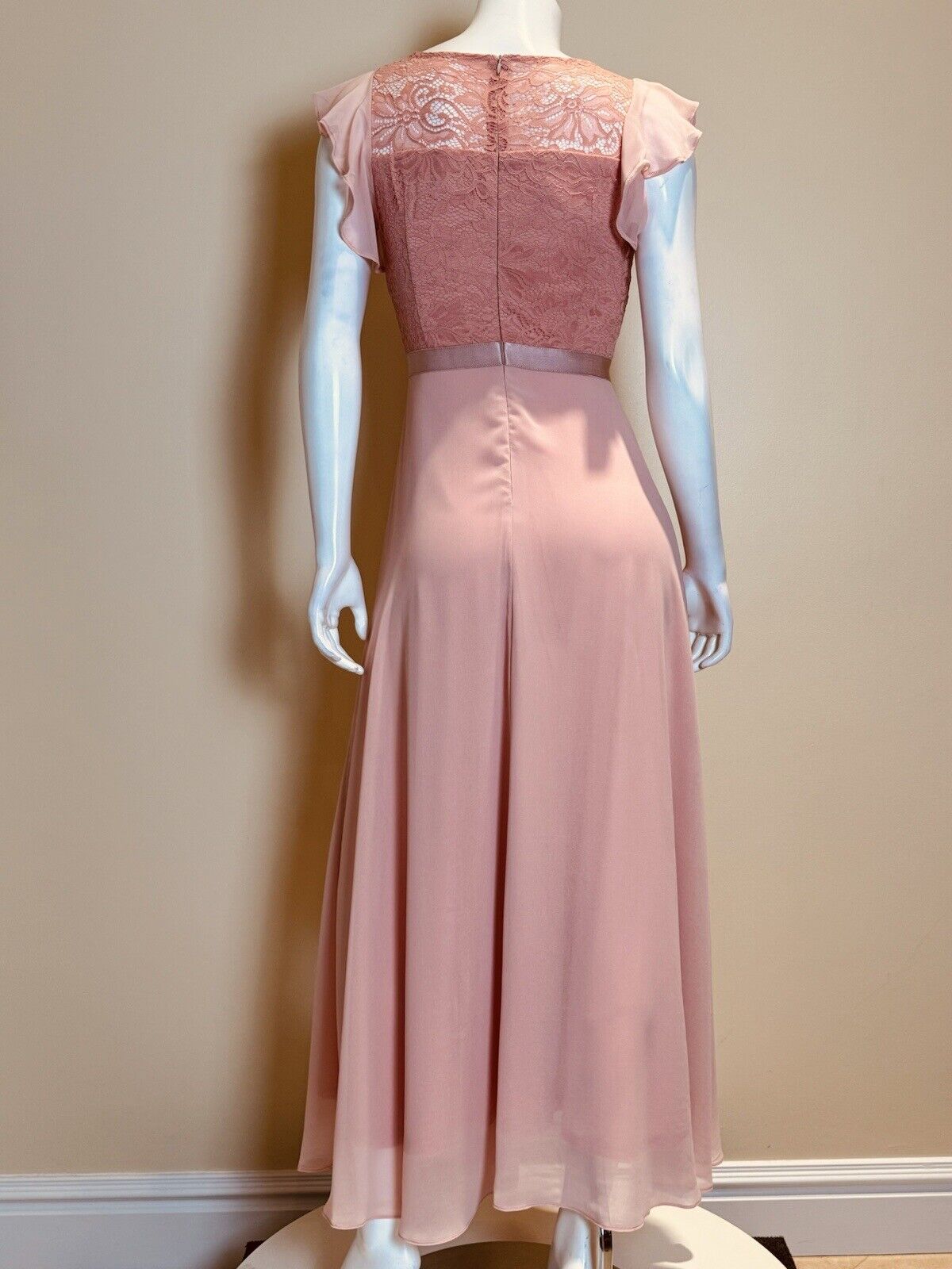 DRESSTELLS Women’s Size S Maxi Long Dress Pink Peach