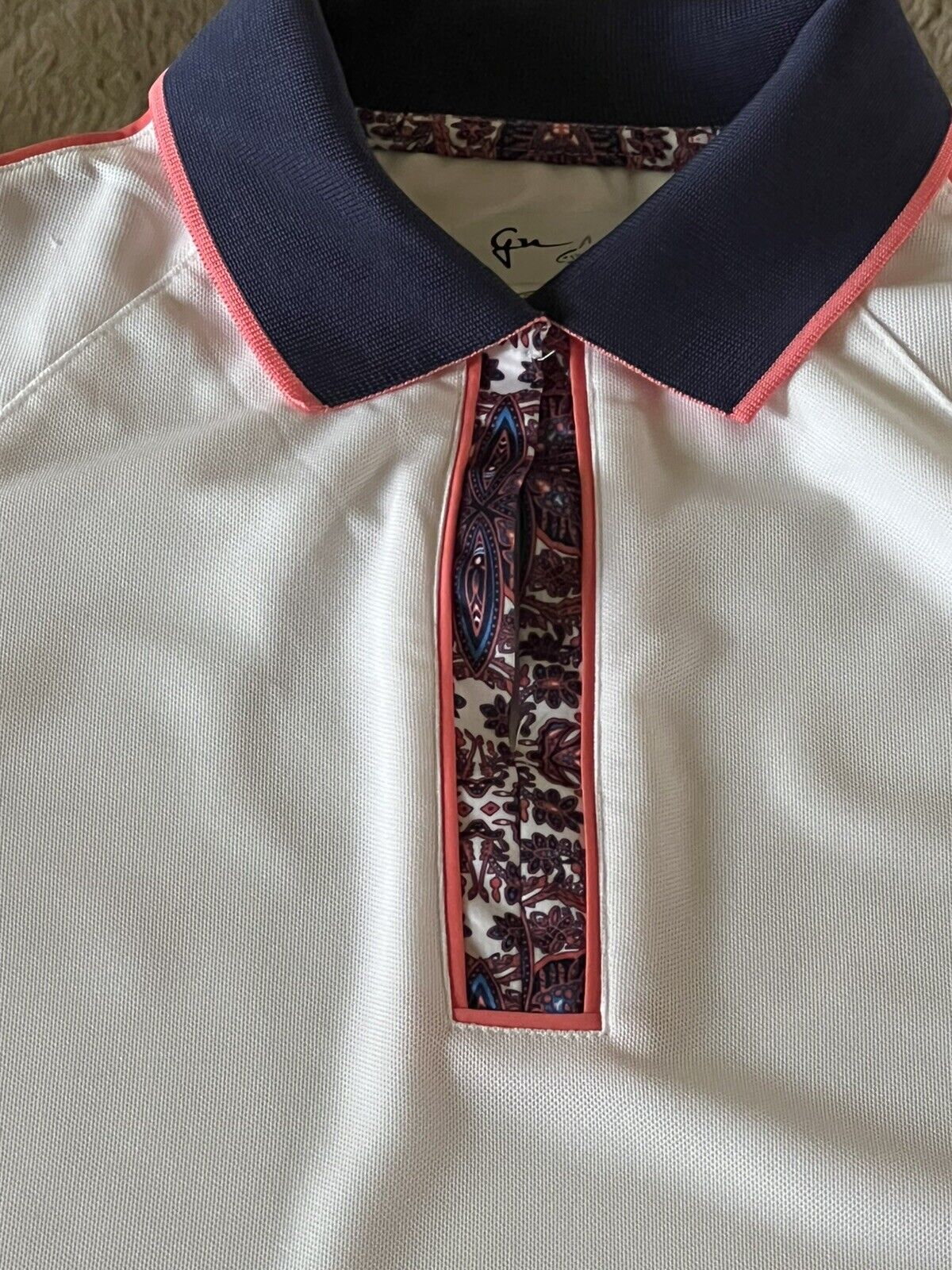 Greg Norman Women's Golf Polo Shirt White Sz S