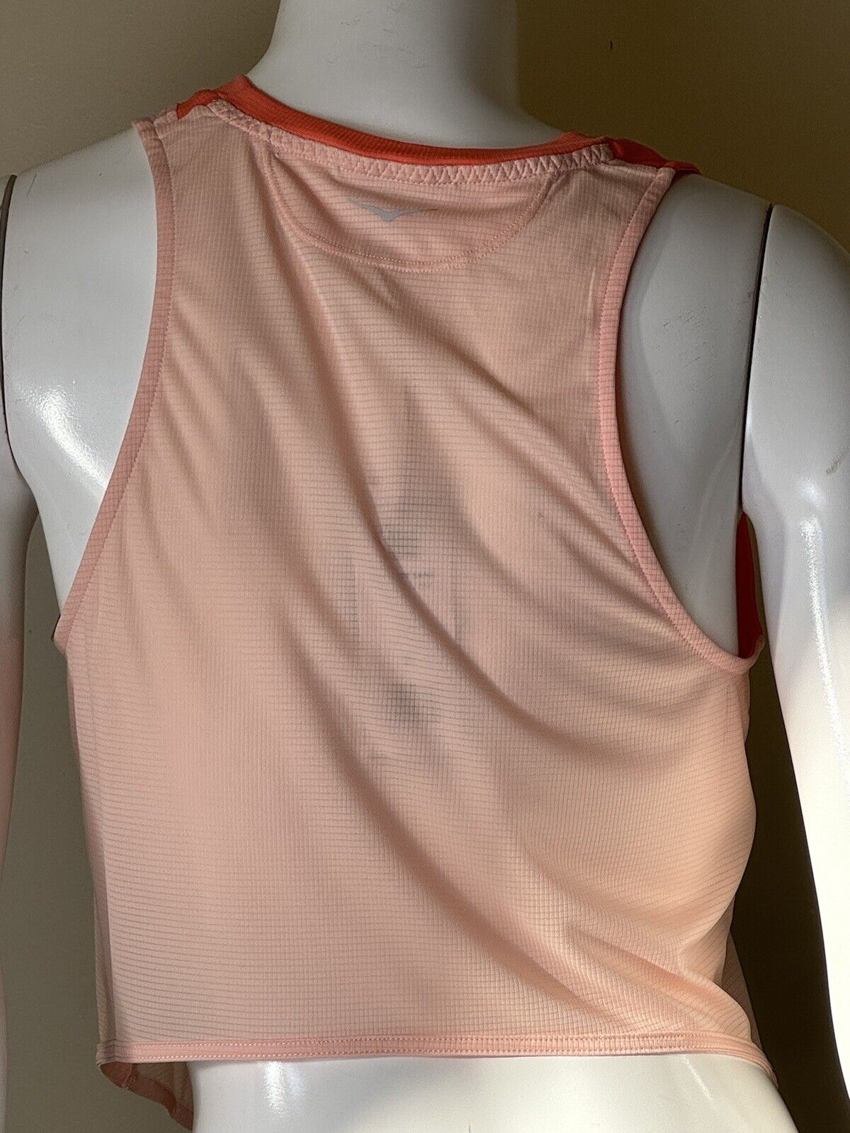 Hoka One One Women’s Glide Tank Top Size M Orange Sleeveless.   (53)