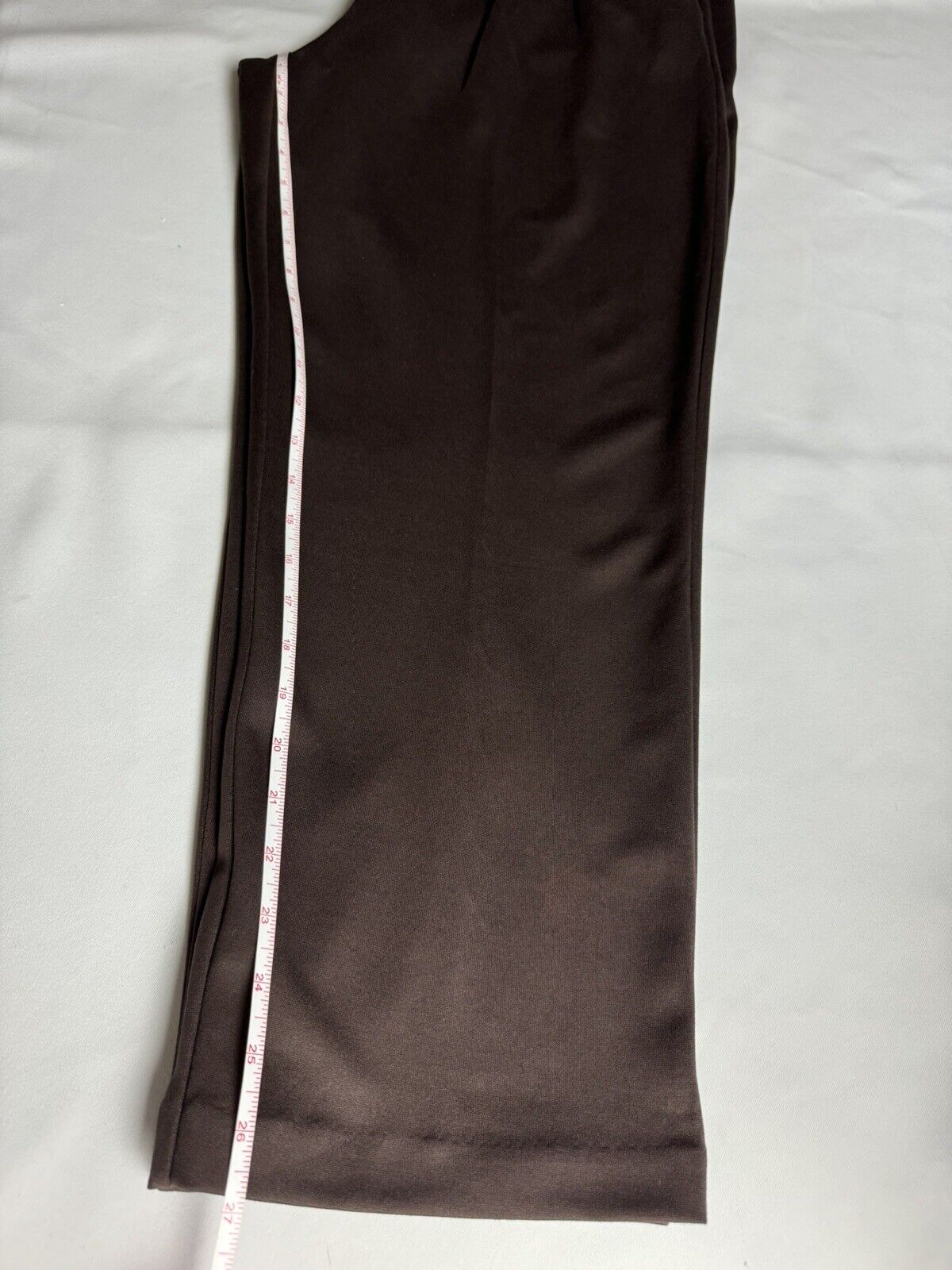 Michael Kors Women's Brown W/Gold Chains Dress Pants Size L.  (61)