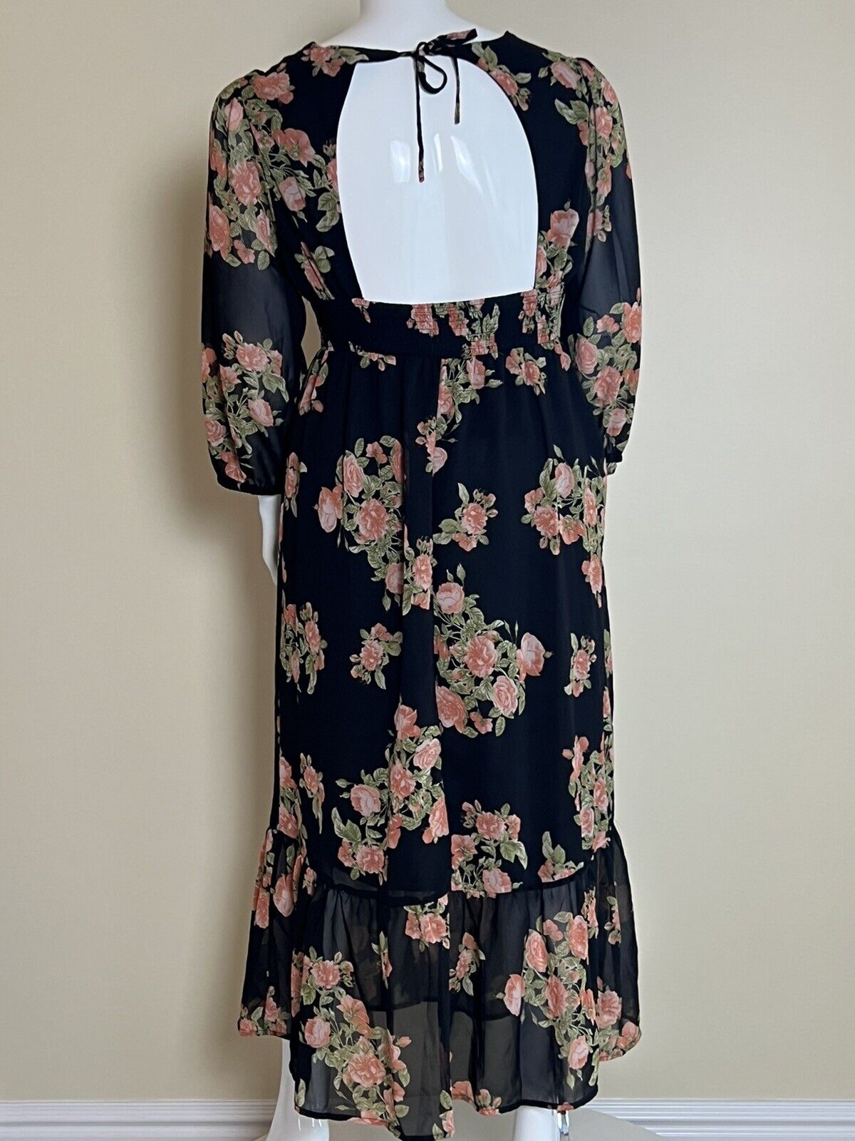 Blush Women’s Black Floral maxi Multicolor Dress Sz 3XL (3)