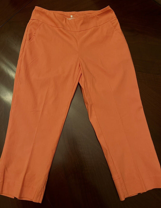 Bette & Court Women’s Golf Capri Pants Orange Size 2