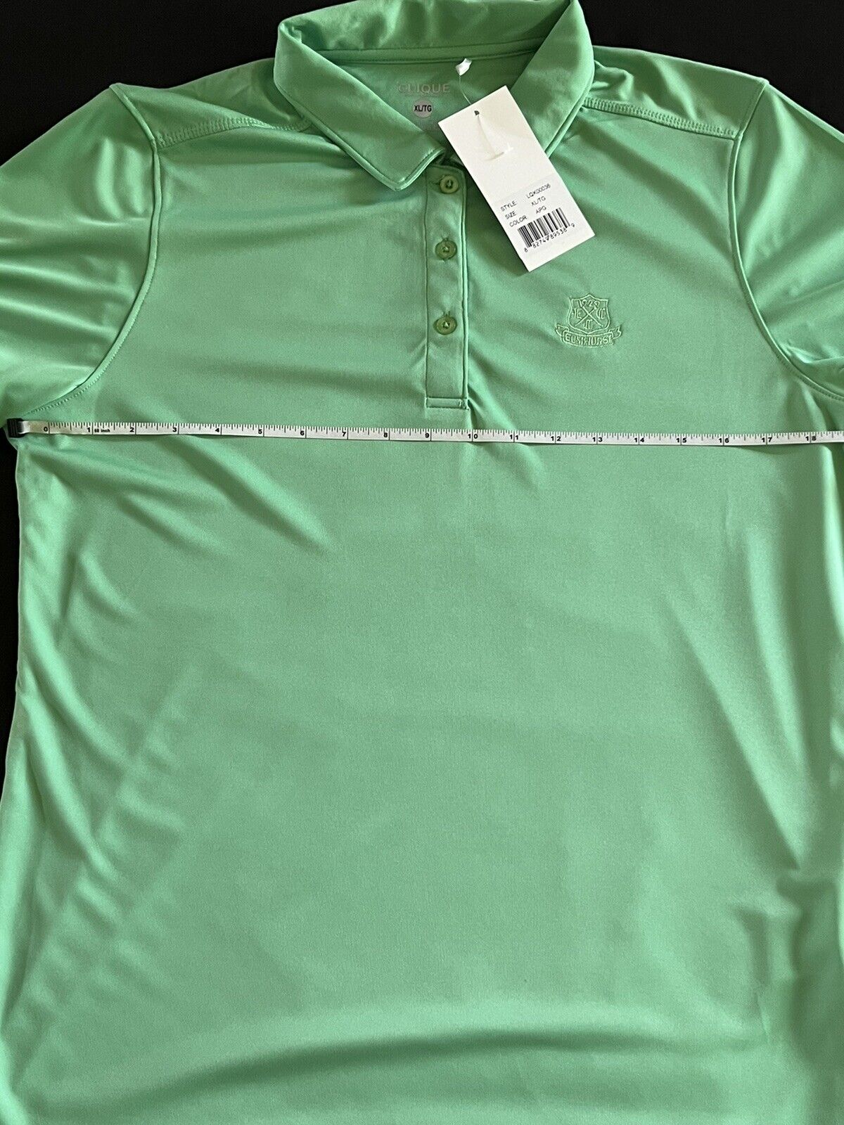 Clique Women’s Top Golf Polo Shirt Green Sz XL