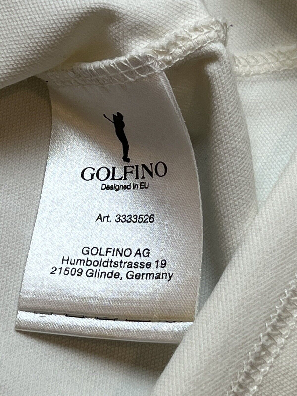 Golfino Womens Short Sleeve Golf Shirt Activewear Size 14 Ivory