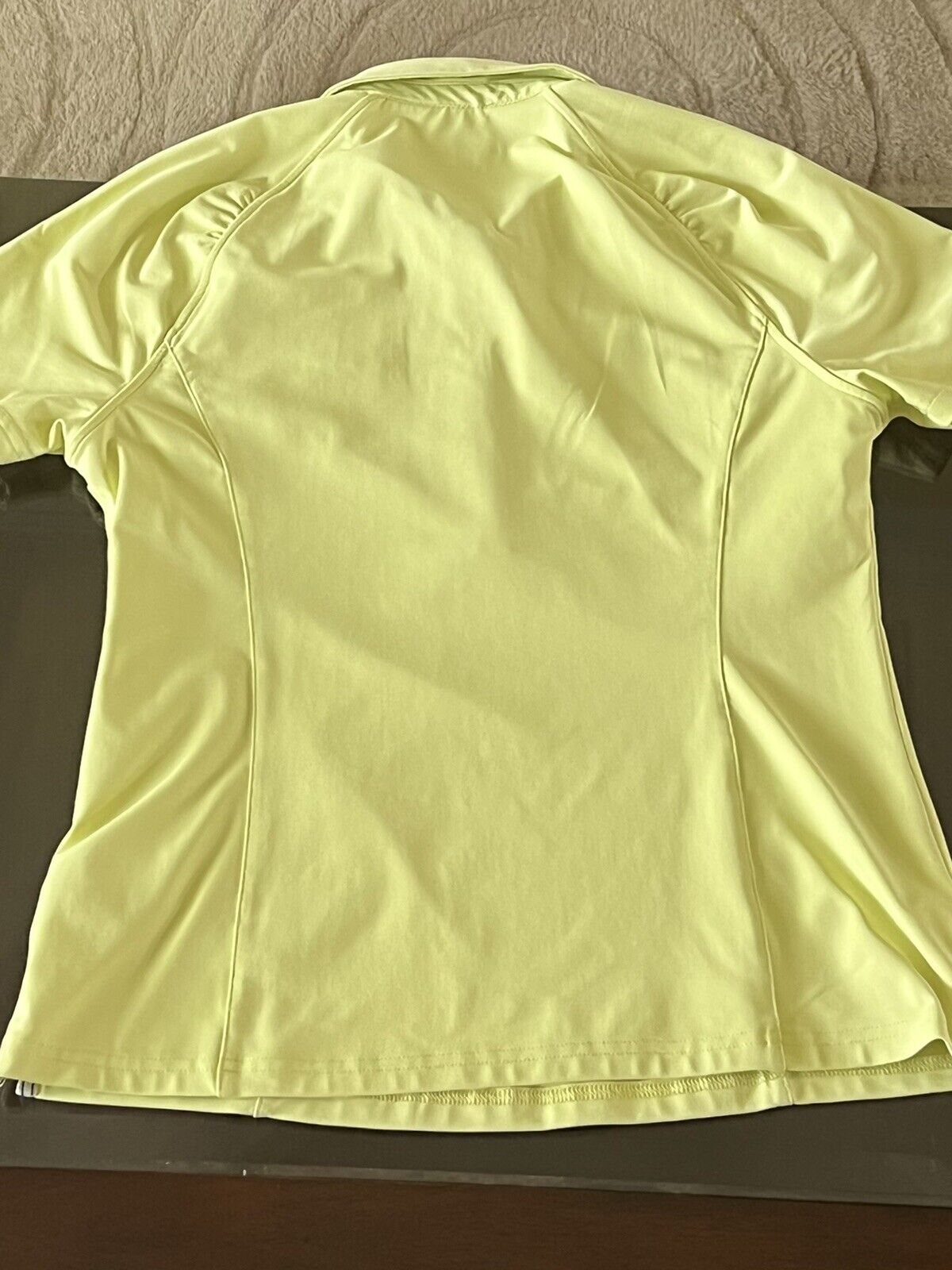 Clover Women's Golf Polo Shirt Yellow Sz S