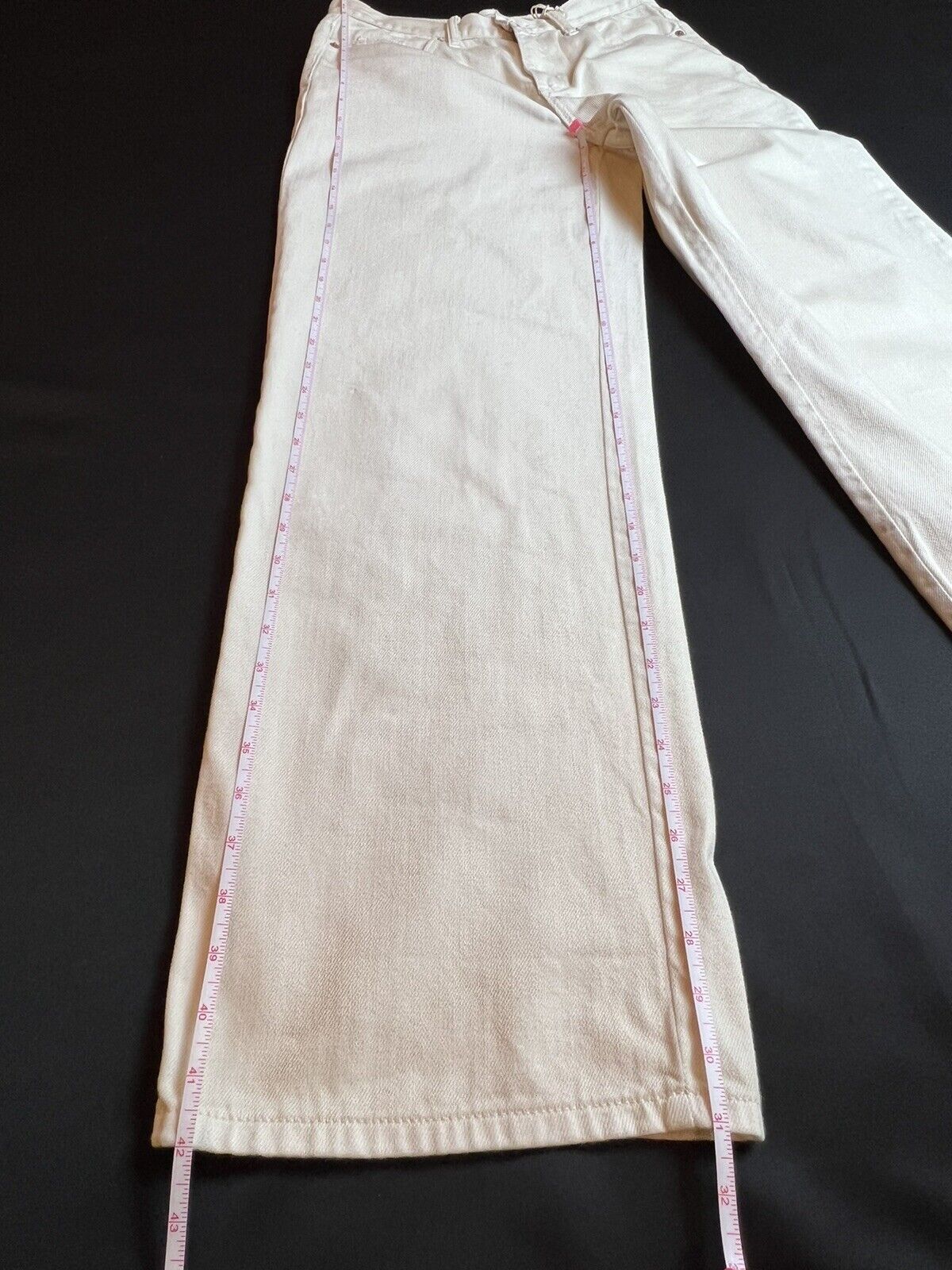 Universal Thread Straight Jeans Women's Sz 2/26R Beige High Rise Wide Leg