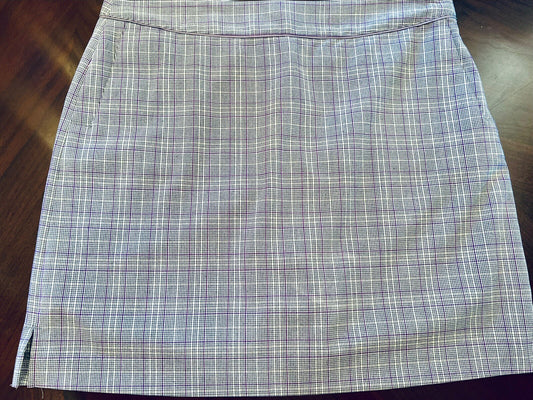 E.P PRO Women’s Golf SKIRT-SHORTS Purple and Gray Sz 14