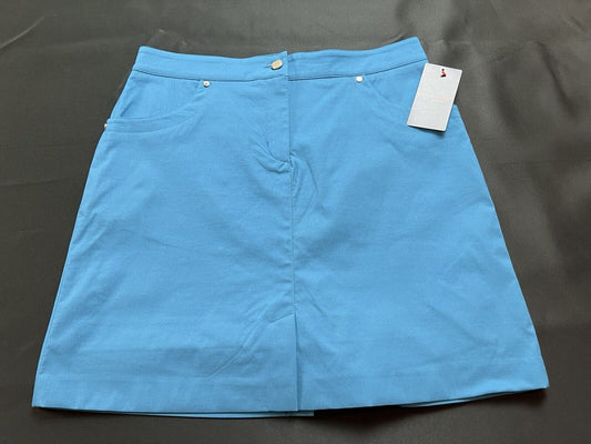 LOHLA Sport Golf Skort The Stellar Skirt Aqua Blue Sz 0 Pockets