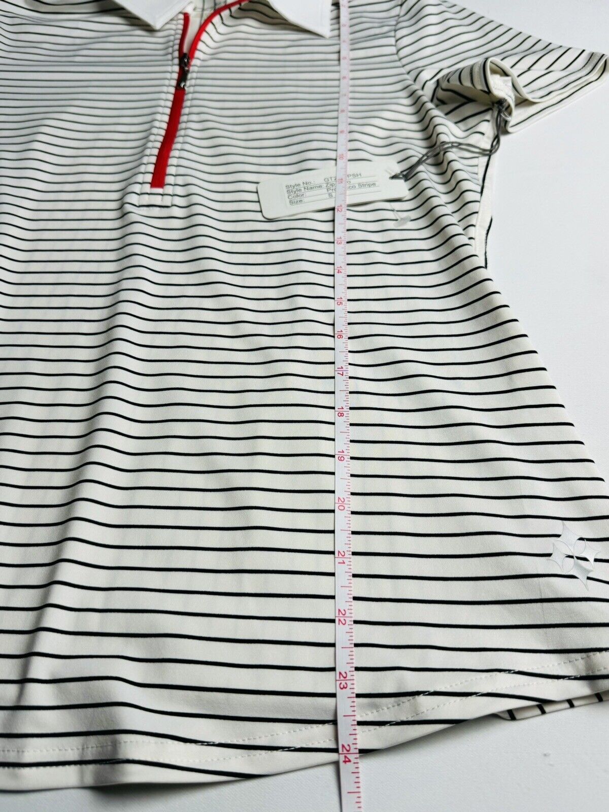 JOFIT Women's Golf Shirt/Top Size S Black White Stripes .  (72)