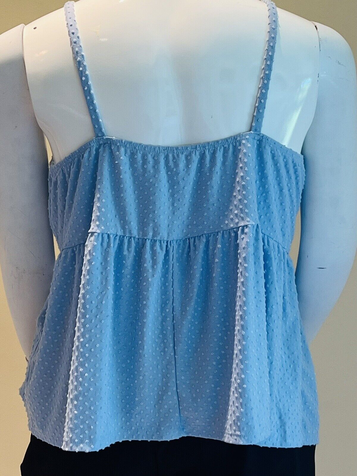 Urban Rose Women’s Blue Sheer Blouse Tank Size 3X