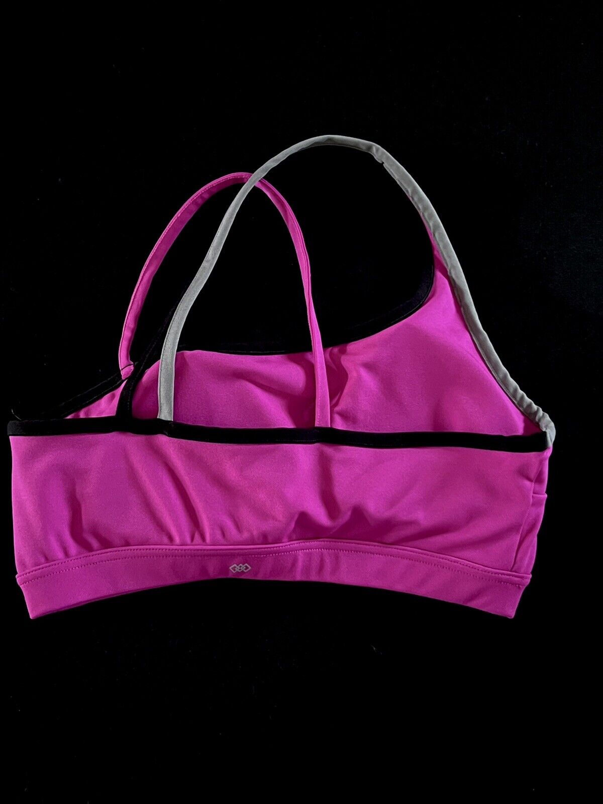 LEGEND Women's Pink Stretchy Strappy Sports Bra SIZE L