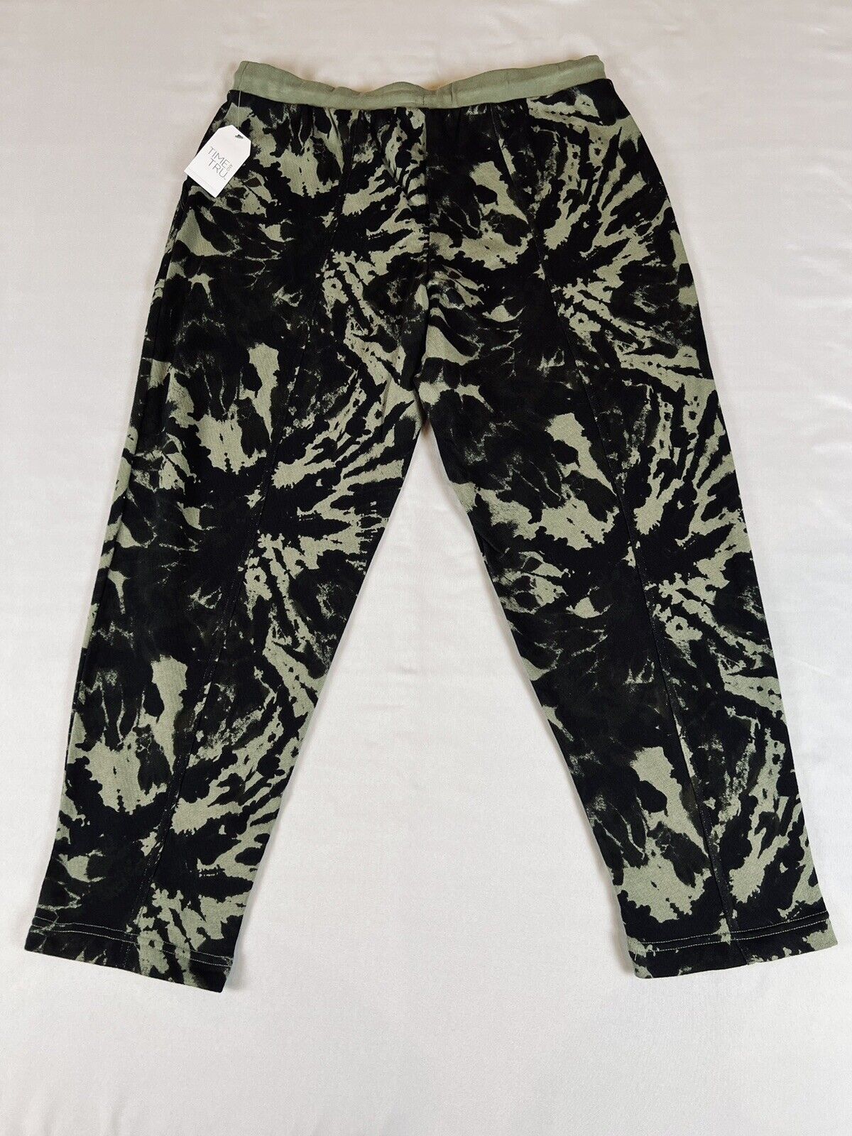 Time &Tru Women's Fit Fleece Pants Green Black Sz 3XL