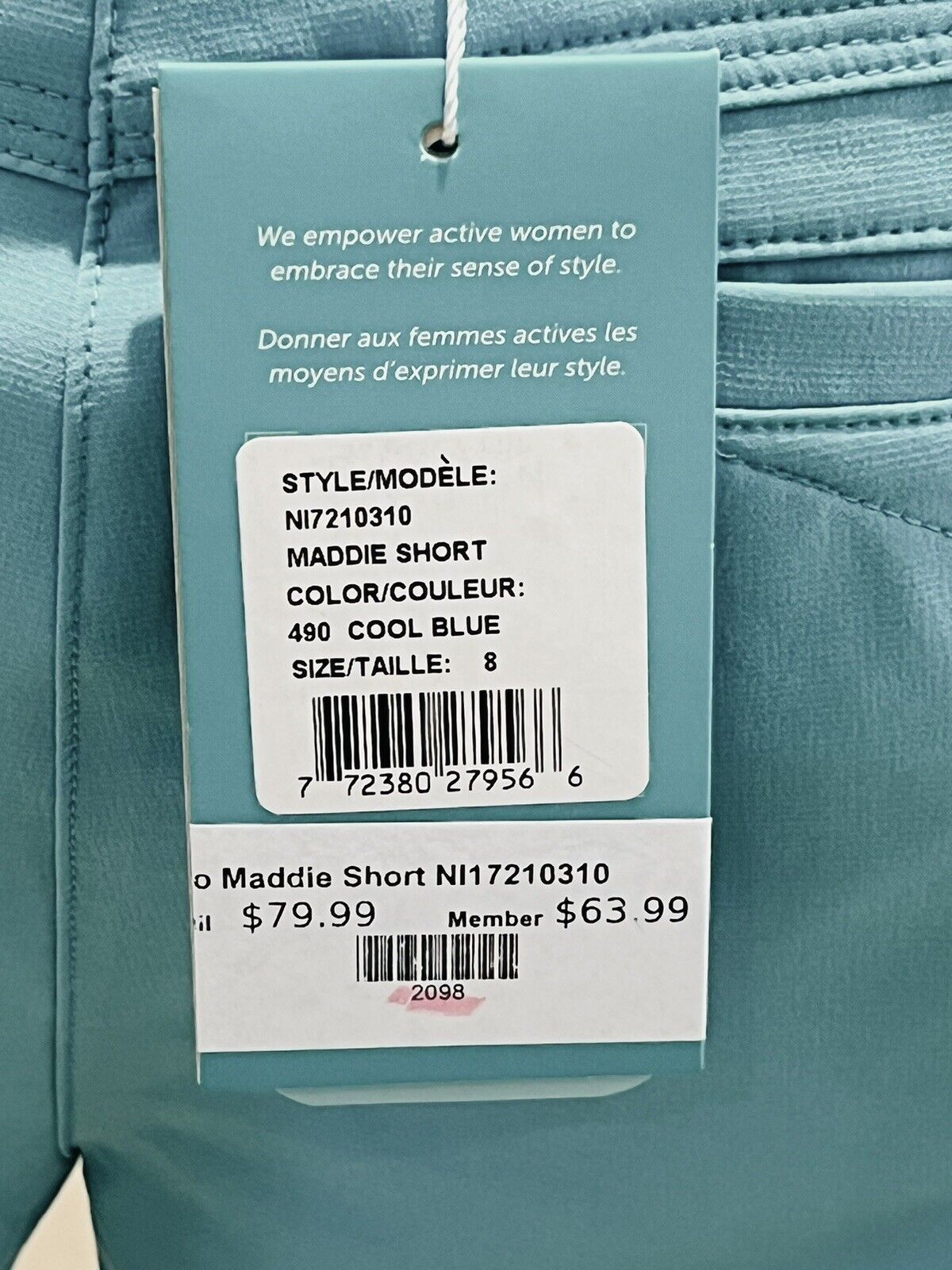 LISETTE L Sport Montreal WOMEN'S Golf Blue SHORTS Sz 8