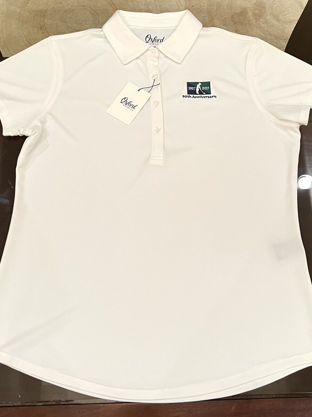 OxFord American Women's Golf Shirt White Sz M