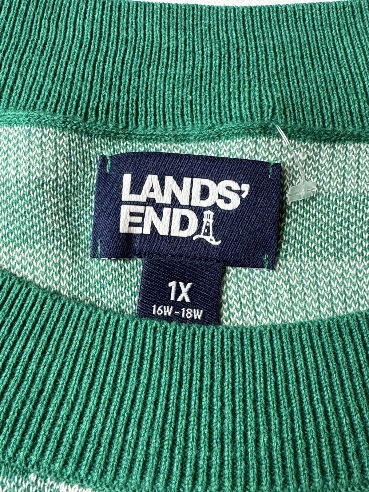 Lands' End ~ Fine Gauge Women's Plus Size 1X Crewneck Sweater   (56)