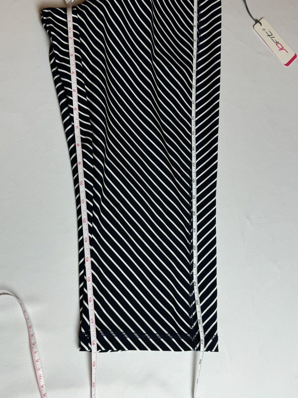 JOFIT Women’s Golf Pants Stretch Black White Stripes Sz S  (74)