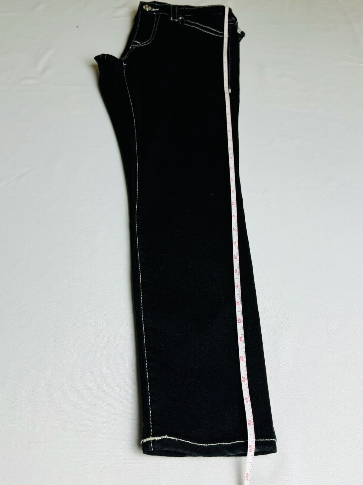 TRUE RELIGION Jenny Curvy JEANS Denim Stretch Women's Black Sz W31. (73)