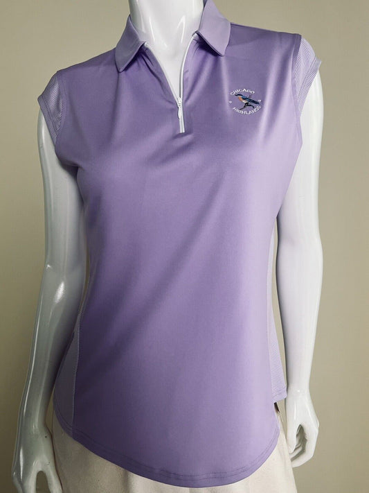 FootJoy Women's ProDry Short Sleeve Golf Polo Shirt Top Purple Sz M