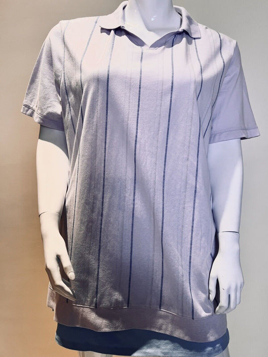 Apt 9 Women’s Polo Shirt Purple Short Sleeve Pullover Sz 3XL Collard (9)