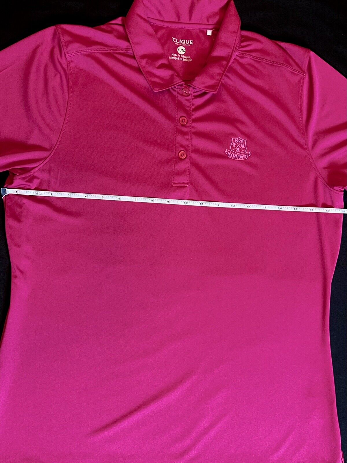 Clique Women’s Golf Polo Shirt Pink Fuchsia Sz XL