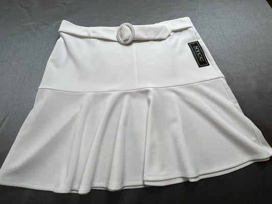 NYCC New York Clothing Co Women's White Skirt Sz XL