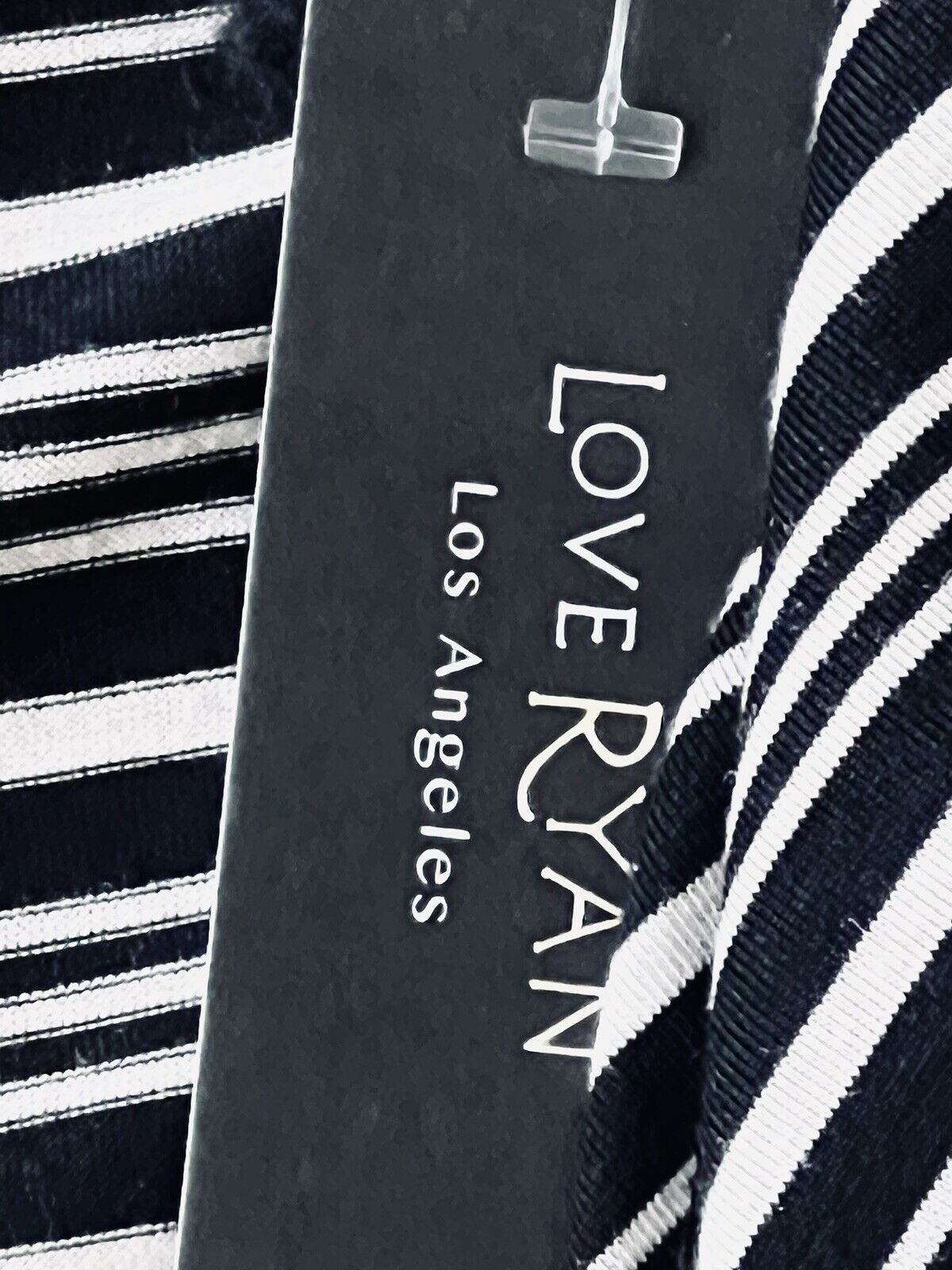 Love Ryan Los Angeles Women’s Duster/Cardigan size XL Striped Black White