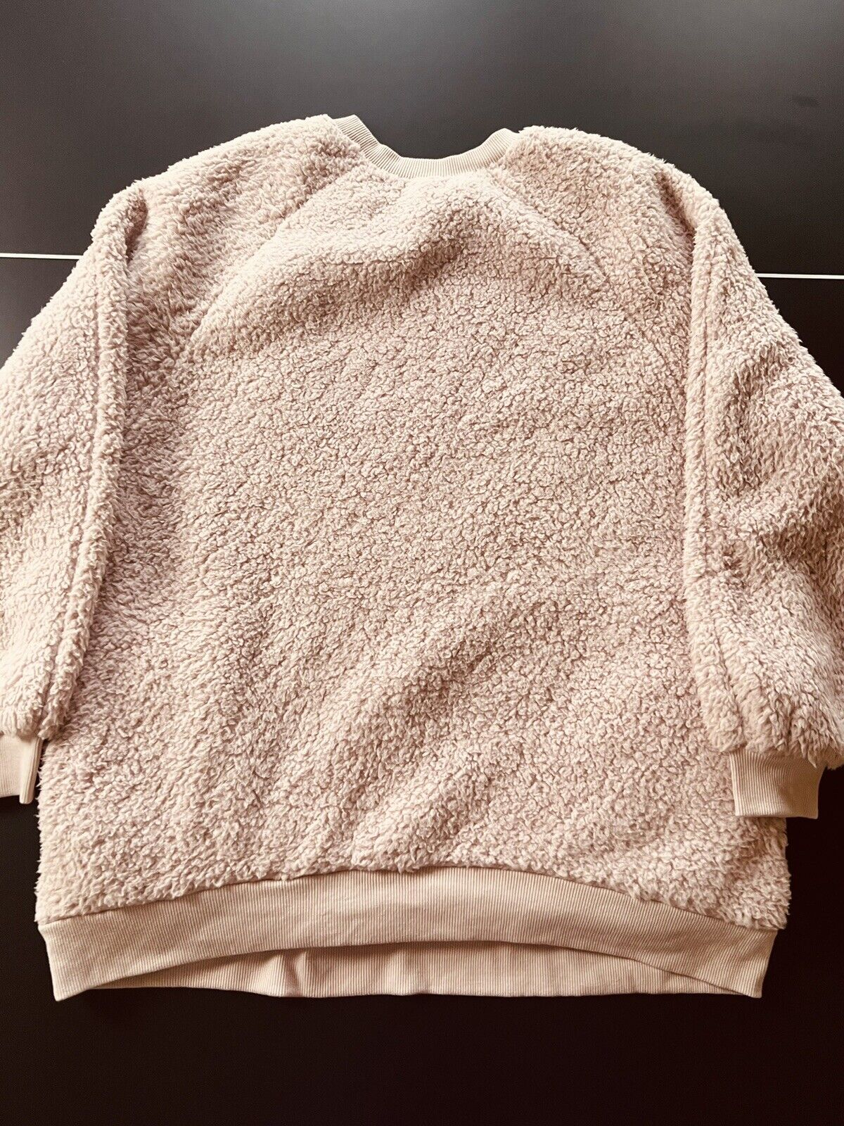 Dictionary Women’s Big Fluffy Sweater Sz L Pink NEW NWT