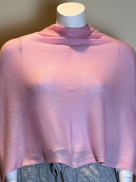 Classic Cashmere 100% Cashmere Shawl Poncho Sweater Topper O/S       (58)