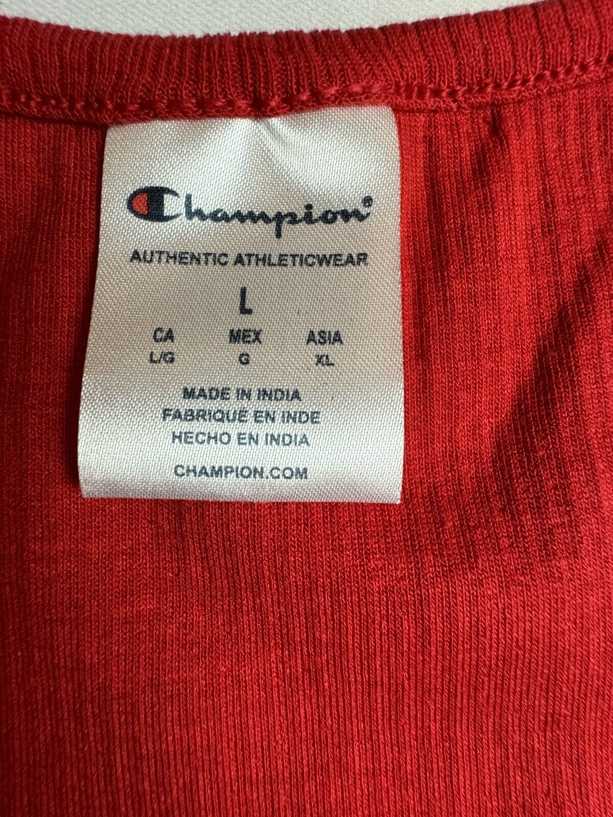 Champion Women’s 2 Piece Pajama Set Tank Top & Shorts Red Blue Sz L.  (74)