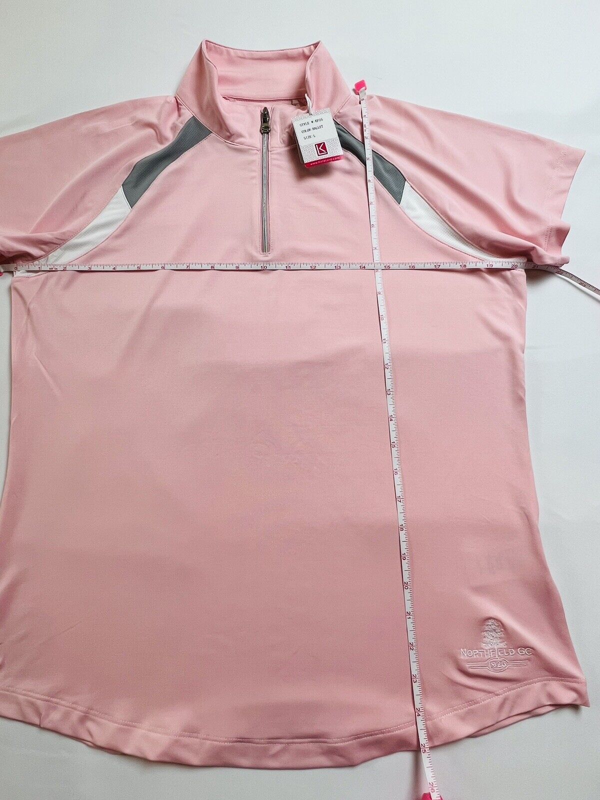 Kate Lord Women’s Golf Pink Polo Shirt Sz L