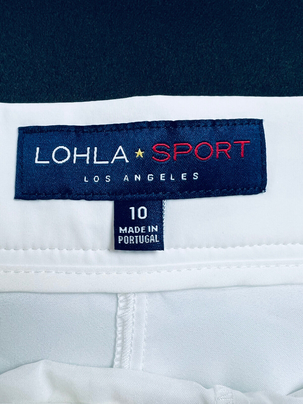 LOHLA Sport Golf Skort The Tech Pull On Skirt White Sz 10 Pockets