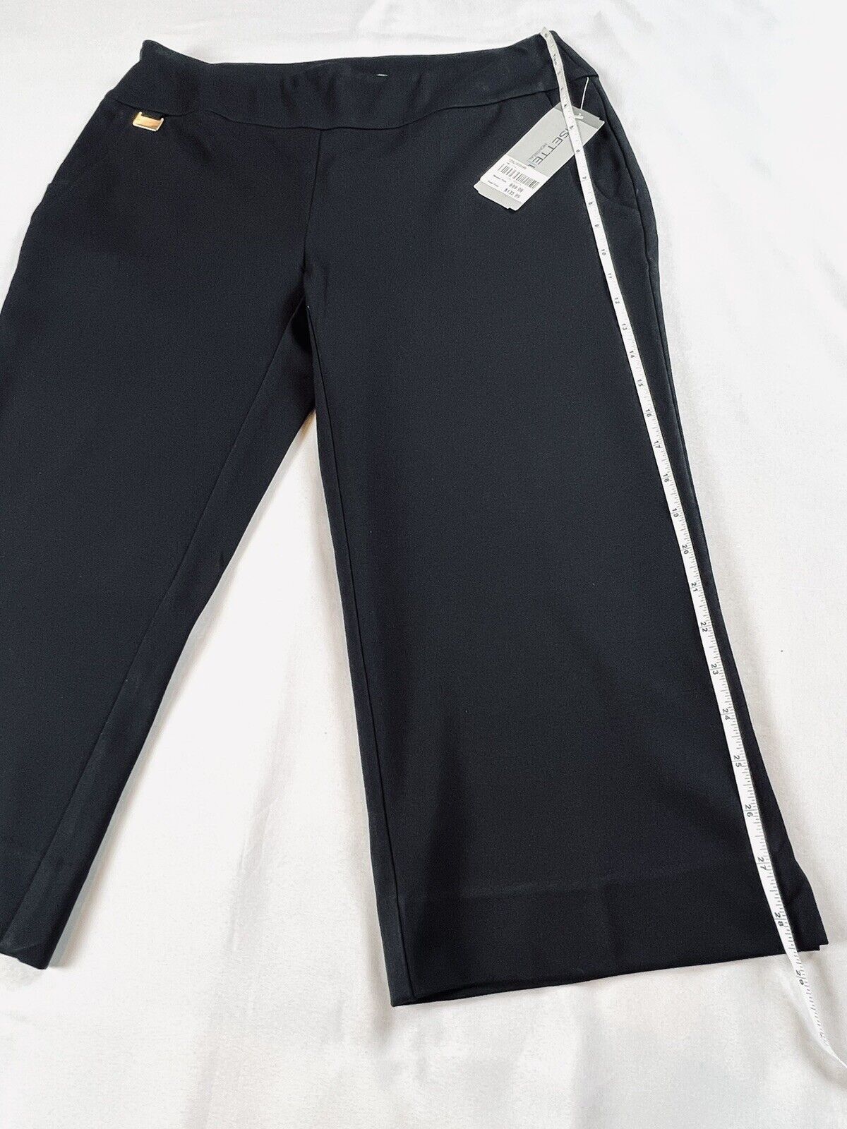 LISETTE L Montreal Women’s Golf Capris Pants Sz 10 Black